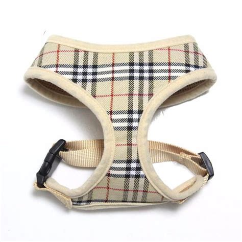 burberry pattern dog harness|burberry plaid dog harness.